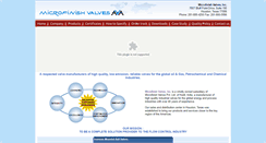 Desktop Screenshot of microfinishvalvesinc.com