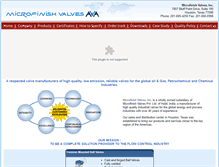 Tablet Screenshot of microfinishvalvesinc.com